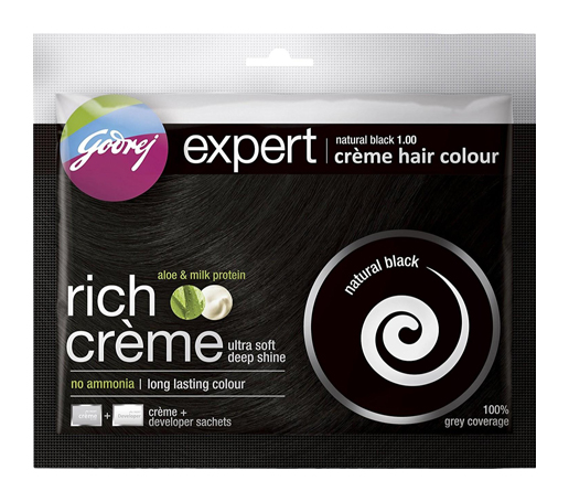 GODREJ EXPERT RICH CREME NATURAL BLACK (8 PACK)