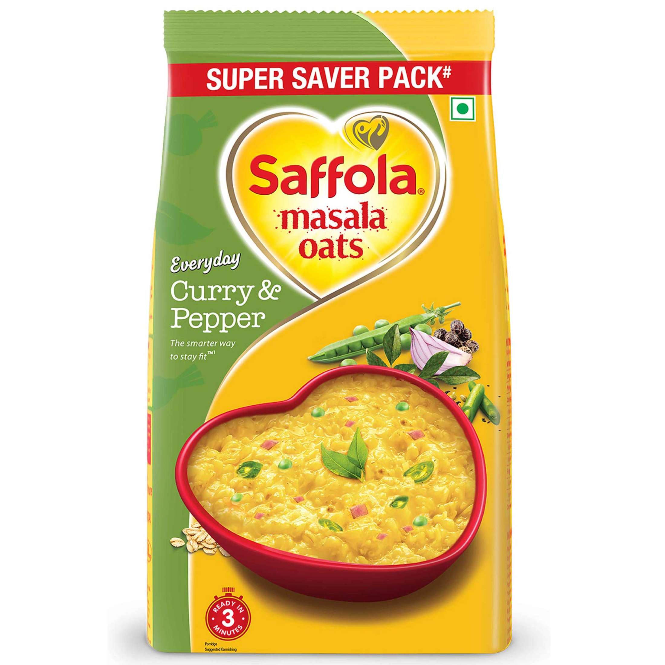 SAFFOLA MASALA OATS CURRY PEPPER (482GM)