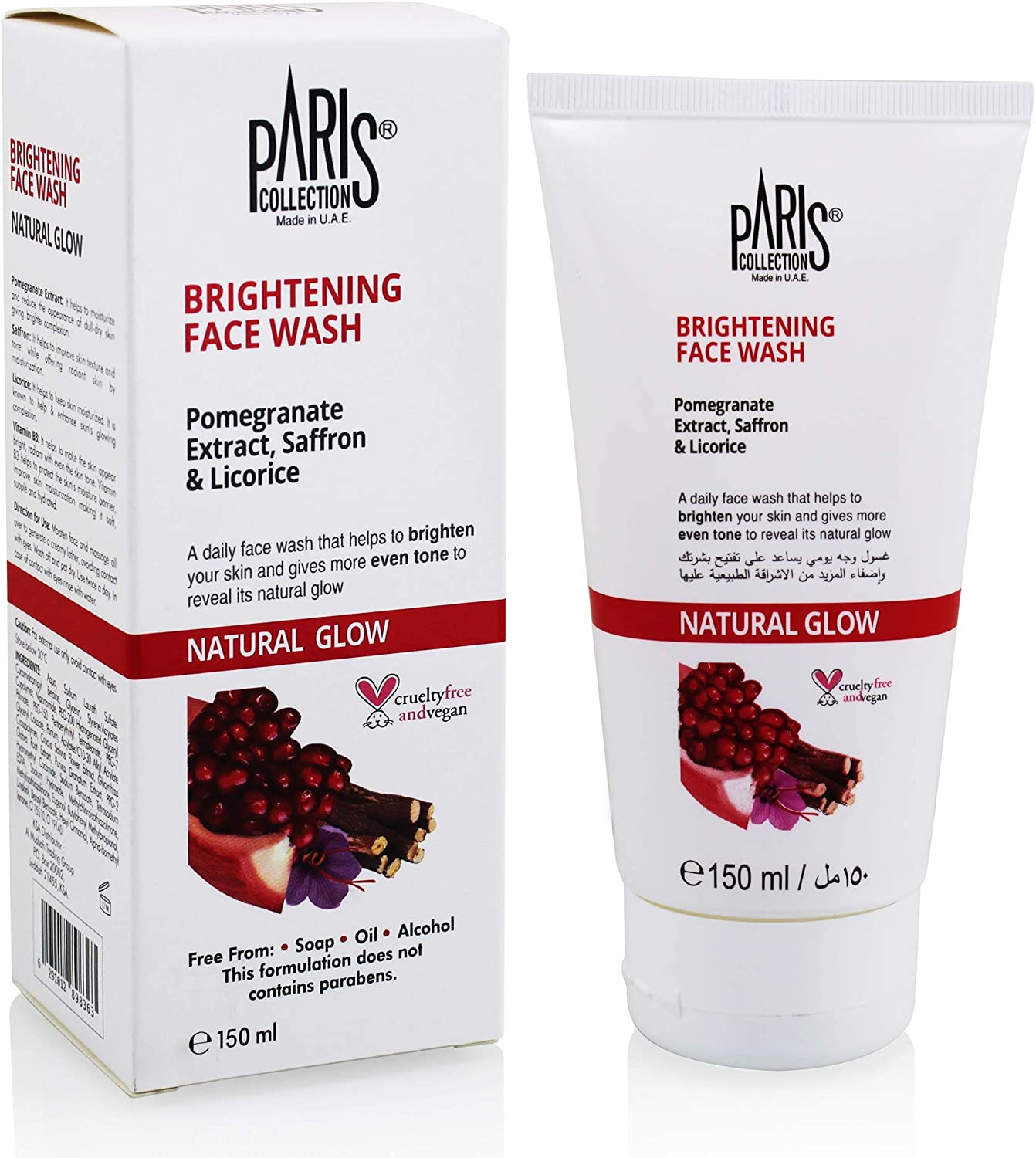 PARIS COLLECTION BRIGHTENING FACE WASH NATURAL GLOW