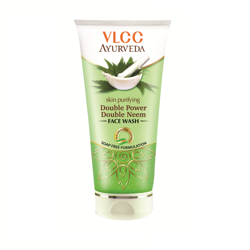VLCC AYURVEDA SKIN PURIFYING DOUBLE POWER DOUBLE NEEM FACE WASH 100ML