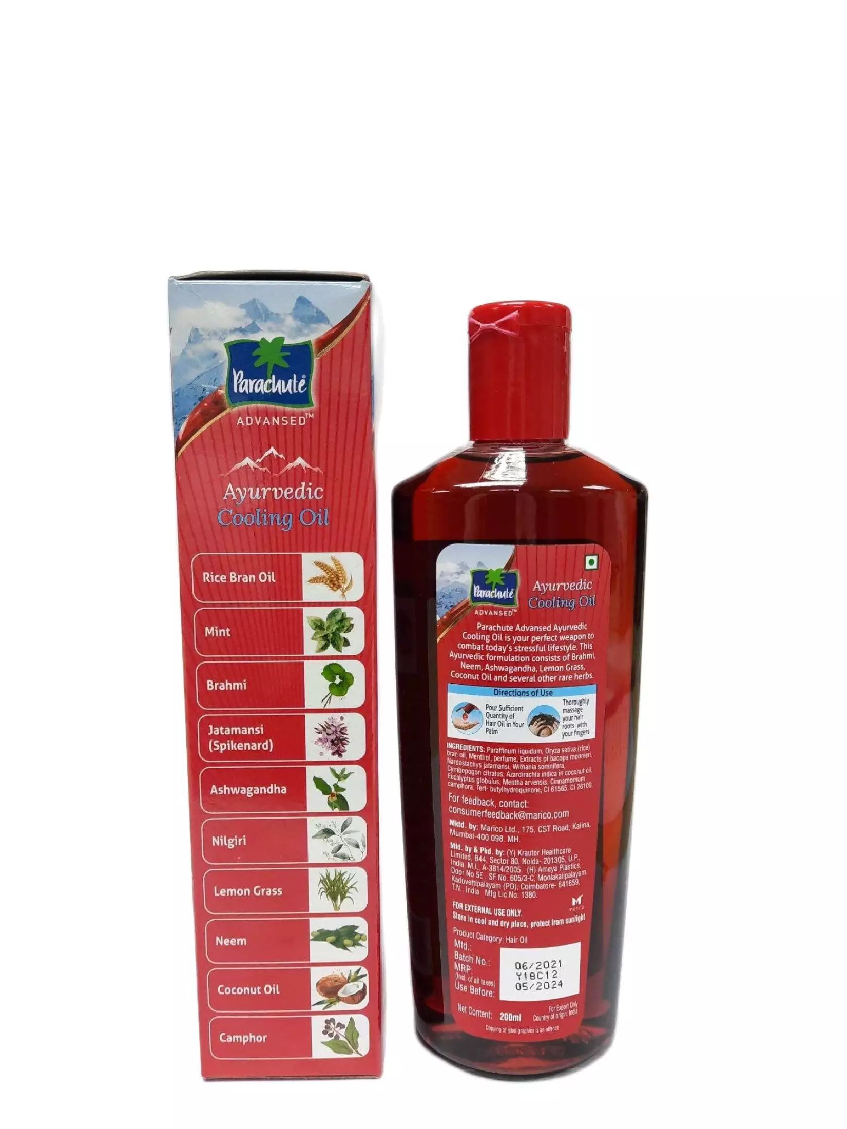 Ayurvedic parachute store oil