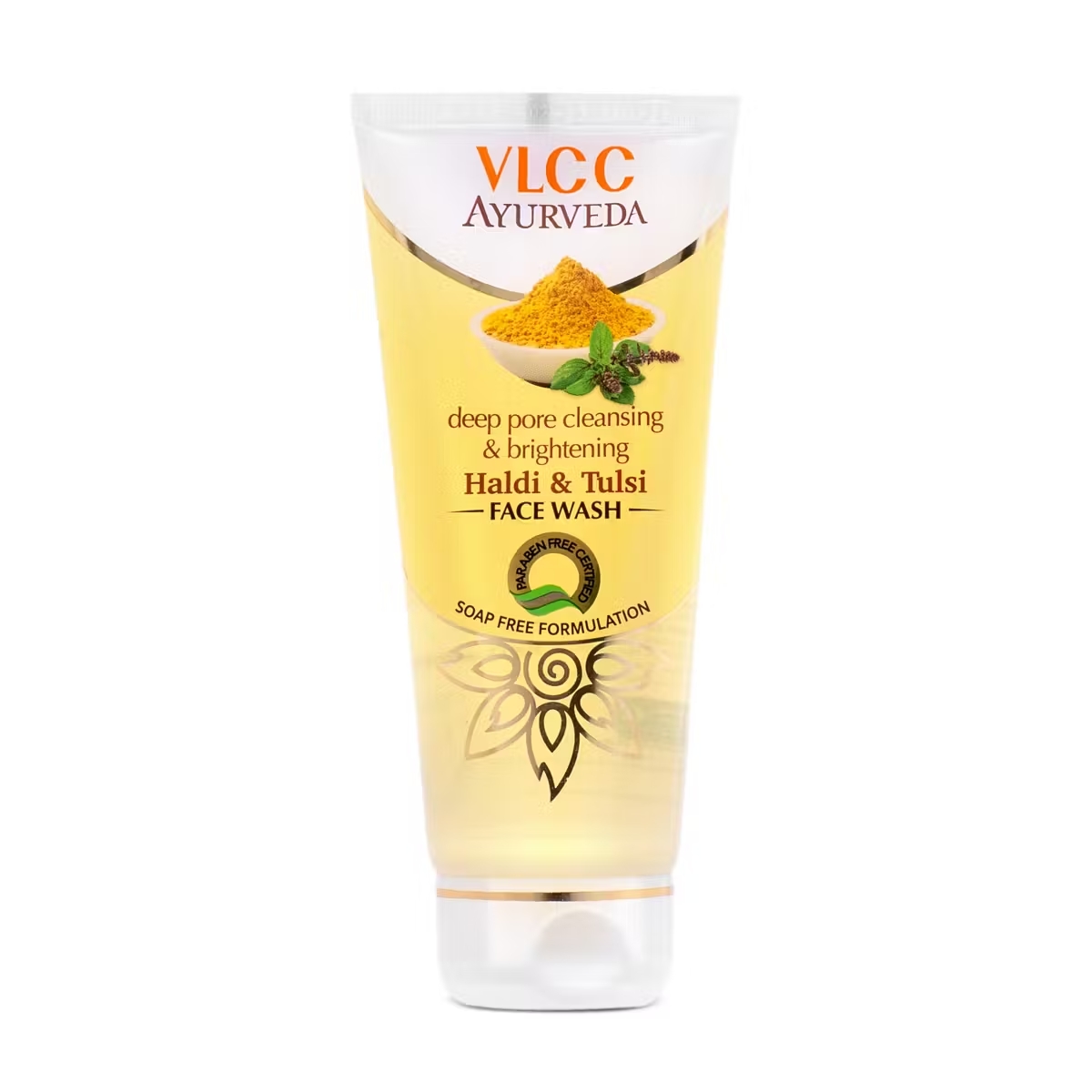VLCC AYURVEDA DEEP PORE CLEANSING AND BRIGHTENING HALDI AND TULSI FACEWASH 100ML